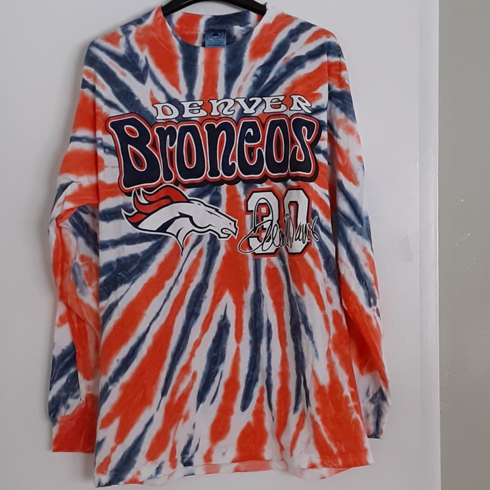 Denver Broncos Tie Dyed Long Sleeve Tshirt